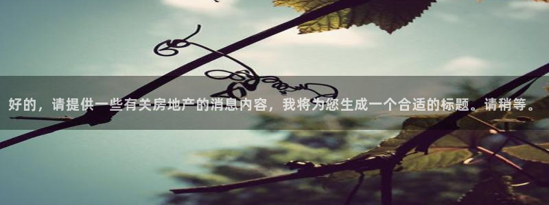 和记官网手机版下载：好的，请提供一些有关房地产的消息内容，我