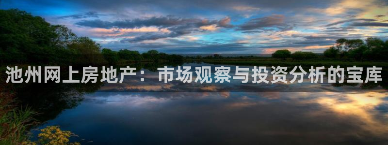 和记官网娱乐场：池州网上房地产：市场观察与投资分析的宝库