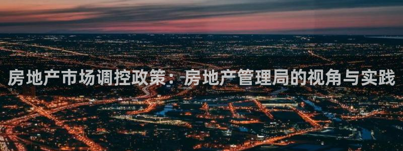 和记澳门官网：房地产市场调控政策：房地产管理局的视角与实践