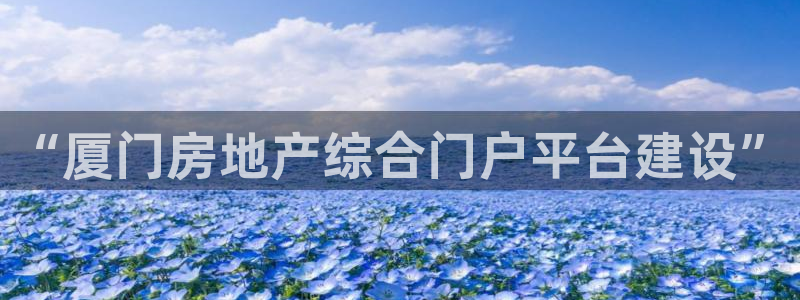 3和记官网：“厦门房地产综合门户平台建设”