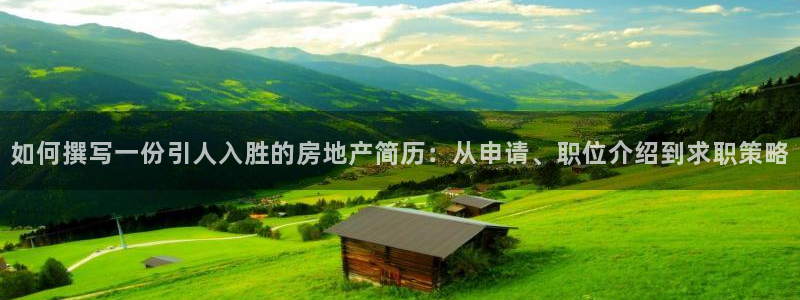 和记怡情博娱官网：如何撰写一份引人入胜的房地产简历：从申请、