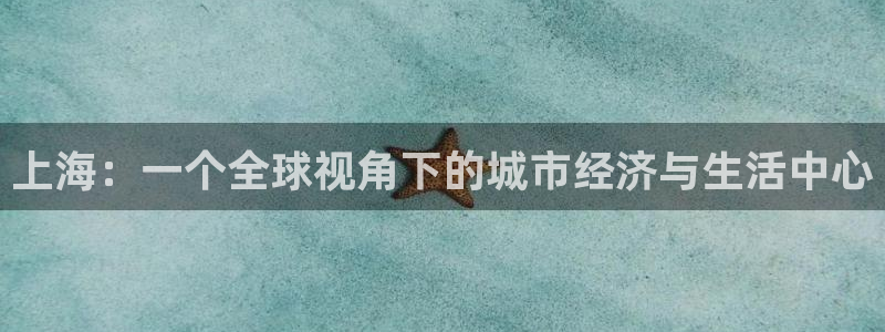 和记娱实惠h88285官网：上海：一个全球视角下的城市经济与