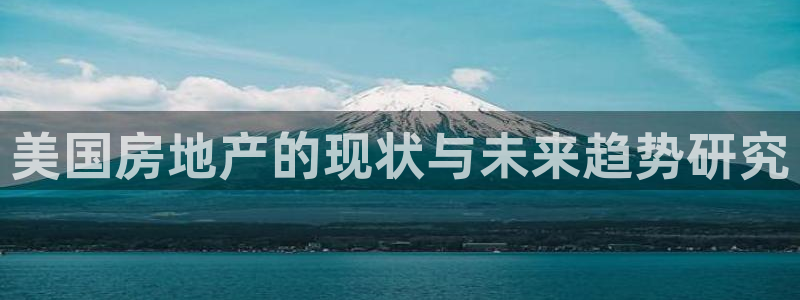 和记日化官网：美国房地产的现状与未来趋势研究